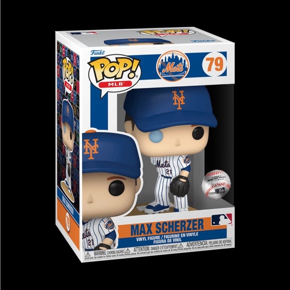Funko Pop, Max Scherzer #90 MLB New York Mets Vinyl Figure – New in Box - Picture 1 of 2